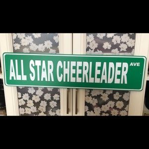All Star Cheerleader sign